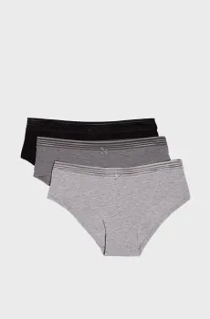 Женские трусики-шорты (3 шт) JACK Разноцветный L Etam 6546926