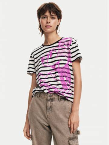 Desigual Футболка Mickey Drawing 24WWTKA1 Білий Regular Fit Desigual Футболка Mickey Drawing 24WWTKA1 Білий Regular Fit