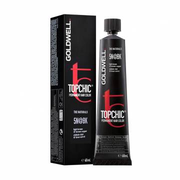 Стойкая профессиональная краска для волос Goldwell Topchic Permanent Hair Color 5N@BK Light Brown @ Brown Copper, 60 мл Стойкая профессиональная краска для волос Goldwell Topchic Permanent Hair Color 5N@BK Light Brown @ Brown Copper, 60 мл
