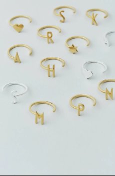 Серебряное кольцо Design Letters