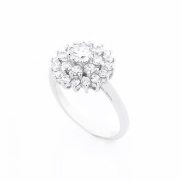Серебряное кольцо с фианитами к10 Серебряное кольцо с фианитами к10