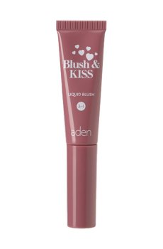 Жидкие румяна для лица 3 в 1 Aden Blush & Kiss Liquid Blush 3 in 1, 01 Pink Petals, 8 мл