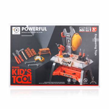 Детский набор инструментов TOBYSEN TOYS со столиком и каской (8803) Детский набор инструментов TOBYSEN TOYS со столиком и каской (8803)