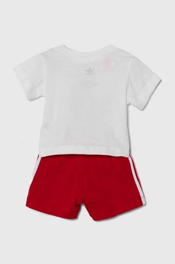 Детский хлопковый комплект adidas Originals цвет красный Детский хлопковый комплект adidas Originals цвет красный