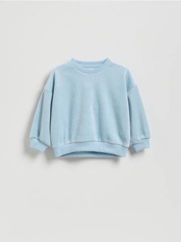 Reserved - Структурована кофта - блідо-блакитний - 337FA-05X