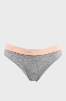 Женские серые трусики-слипы 028S Серый XL brabrabra SLZ23302028