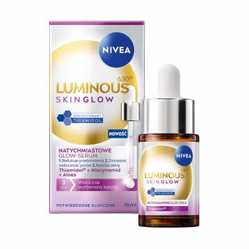 Сыворотка NIVEA Luminous630 Skin Glow Serum для мгновенного сияния кожи лица, 15 мл Сыворотка NIVEA Luminous630 Skin Glow Serum для мгновенного сияния кожи лица, 15 мл