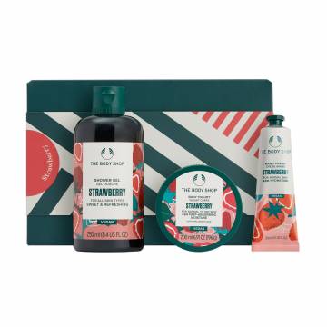 Подарочный набор The Body Shop Strawberry Клубника (гель для душа, 250 мл + йогурт для тела, 200 мл + крем для рук, 30 мл) Подарочный набор The Body Shop Strawberry Клубника (гель для душа, 250 мл + йогурт для тела, 200 мл + крем для рук, 30 мл)