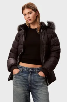 Женский черный пуховик MID DOWN Черный XS Calvin Klein LV044D544G