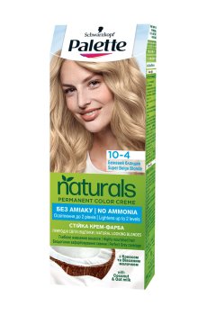 Безаммиачная краска для волос Palette Naturals Permanent Color Creme, 10-4 Бежевий блондин, 110 мл