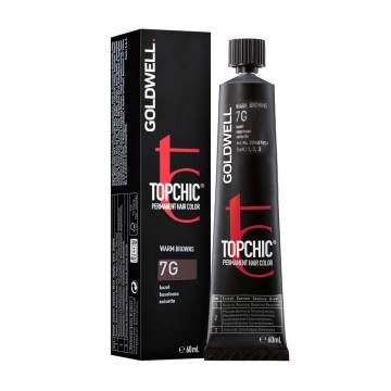 Стойкая профессиональная краска для волос Goldwell Topchic Permanent Hair Color 7G Hazel, 60 мл Стойкая профессиональная краска для волос Goldwell Topchic Permanent Hair Color 7G Hazel, 60 мл