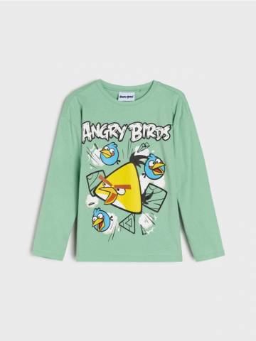 Лонгслів Angry Birds - світло-зелений Лонгслів Angry Birds - світло-зелений