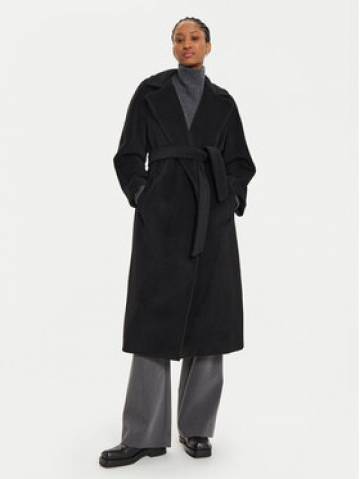 Weekend Max Mara Вовняне пальто Tempera 2425016102 Чорний Regular Fit Weekend Max Mara Вовняне пальто Tempera 2425016102 Чорний Regular Fit