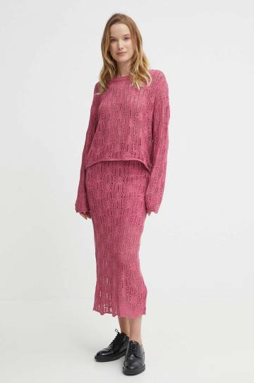 Свитер Pepe Jeans GWEN женский цвет розовый лёгкий PL702129 Свитер Pepe Jeans GWEN женский цвет розовый лёгкий PL702129