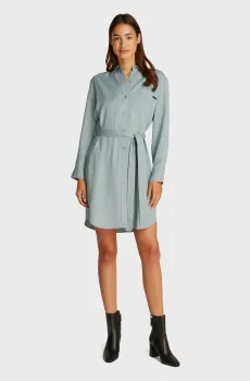 Женское мятное платье LYOCELL SHIRT DRESS Ментоловый S Calvin Klein Jeans J20J224819