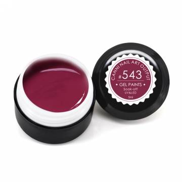 Гель-краска Canni Nail Art Output Gel Paints Soak-off UV&LED 543 бордовая, 5 мл Гель-краска Canni Nail Art Output Gel Paints Soak-off UV&LED 543 бордовая, 5 мл
