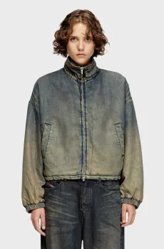 Женская синяя джинсовая куртка DE-FLOWER-S Синий M Diesel A18344 068TA