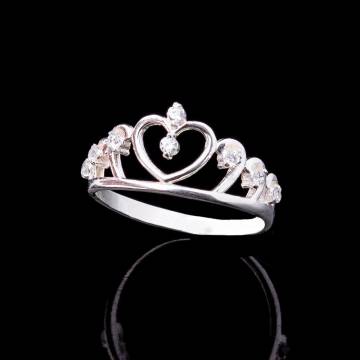 Серебряное кольцо "Корона" с фианитами 111705 Серебряное кольцо "Корона" с фианитами 111705