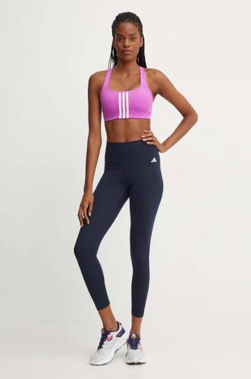 Спортивный бюстгальтер adidas Performance Powerimpact цвет фиолетовый IY7739 Спортивный бюстгальтер adidas Performance Powerimpact цвет фиолетовый IY7739