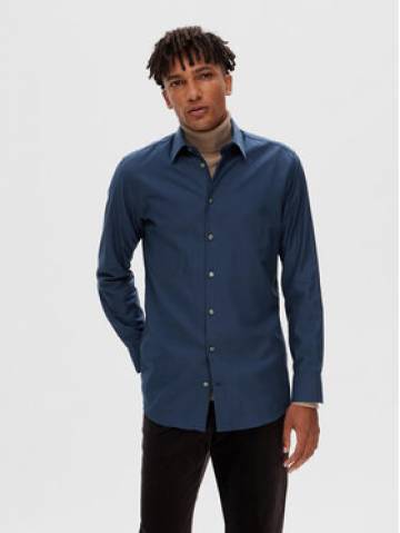 Selected Homme Сорочка 16090212 Cиній Slim Fit Selected Homme Сорочка 16090212 Cиній Slim Fit