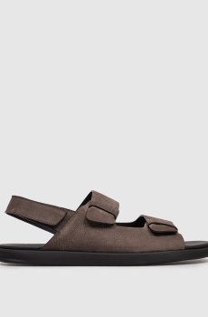 Коричневые сандалии из нубука