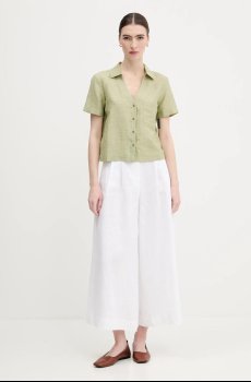 Рубашка с примесью льна United Colors of Benetton