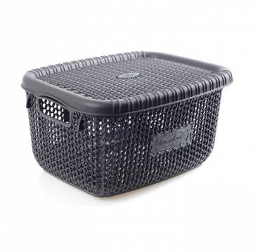 Корзина для хранения с крышкой Violet House 1009 Виолетта Anthracite, 14*21*27 см, 5 л (1009 Виолетта Antracite с/кр. 5 л) Корзина для хранения с крышкой Violet House 1009 Виолетта Anthracite, 14*21*27 см, 5 л (1009 Виолетта Antracite с/кр. 5 л)