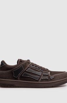 Коричневые замшевые кроссовки Skel Top
