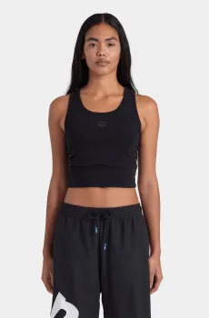 Женский черный топ TEAM STRIPE TOP Черный XS Arena 007386-500