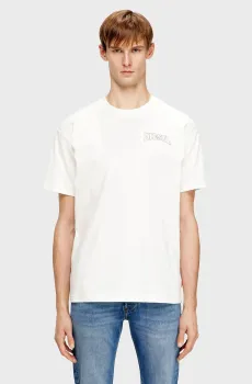 Мужская белая футболка T-NORM-V16 Белый XL Diesel A22006 0PLAT