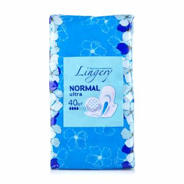 Гигиенические прокладки для критических дней Lingery Ultra Normal, 40 шт Гигиенические прокладки для критических дней Lingery Ultra Normal, 40 шт