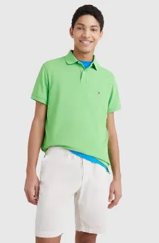 Мужское зеленое поло 1985 REGULAR Зеленый S Tommy Hilfiger MW0MW17770