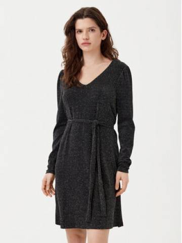Vila Трикотажна сукня Eleina 14100741 Чорний Regular Fit Vila Трикотажна сукня Eleina 14100741 Чорний Regular Fit