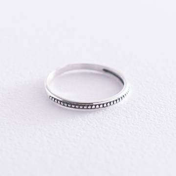 Кольцо в серебре (чернение) 112547 Кольцо в серебре (чернение) 112547