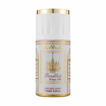 Парфюмированный дезодорант-спрей Fragrance World Barakkat Rouge 540 унисекс, 250 мл Парфюмированный дезодорант-спрей Fragrance World Barakkat Rouge 540 унисекс, 250 мл