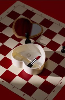 Коробка для зберігання у формі серця - пастельний рожевий