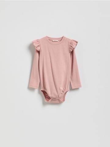 Reserved - Бавовняне боді з оборками - рожевий - 205FU-30X