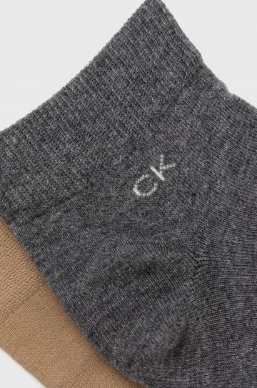 Носки Calvin Klein (2-pack) мужские цвет бежевый Носки Calvin Klein (2-pack) мужские цвет бежевый