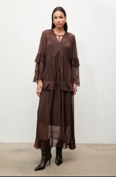 Платье с шёлком Answear.LAB