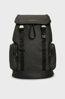 Мужской черный рюкзак с узором HUDSON CITY BKPK Черный ONESIZE Michael Kors 33S1LHDB6V