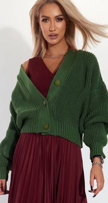 Светри Lemanta Короткий кардиган великої вязки 50-54 (49545)112672-884 Светри Lemanta Короткий кардиган великої вязки 50-54 (49545)112672-884
