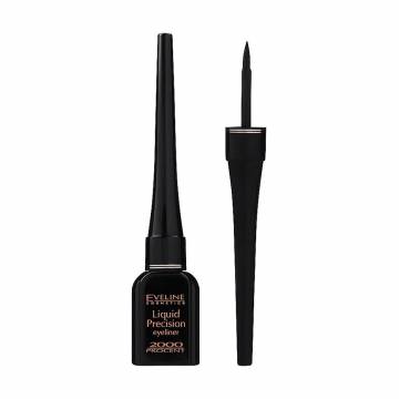 Водостойкая матовая подводка для глаз Eveline Cosmetics Liquid Precision Eyeliner 2000 Procent Waterproof черная, 4 мл Водостойкая матовая подводка для глаз Eveline Cosmetics Liquid Precision Eyeliner 2000 Procent Waterproof черная, 4 мл