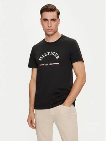 Tommy Hilfiger Футболка Arch MW0MW35466 Чорний Slim Fit Tommy Hilfiger Футболка Arch MW0MW35466 Чорний Slim Fit