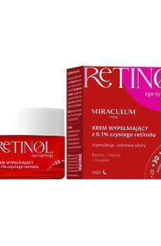 Ночной крем для лица Miraculum Retinol Age-Synergy Filler Cream Step 2 с 0.1% чистым ретинолом, 50 мл