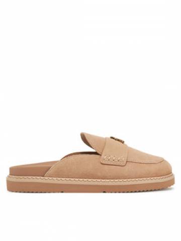 Tommy Hilfiger Шльопанці Suede Closed Toe Mule FW0FW08583 Бежевий