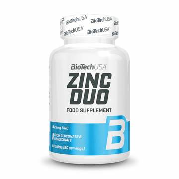 Цинк BioTech USA Zinc Duo, 25 мг, 60 таблеток