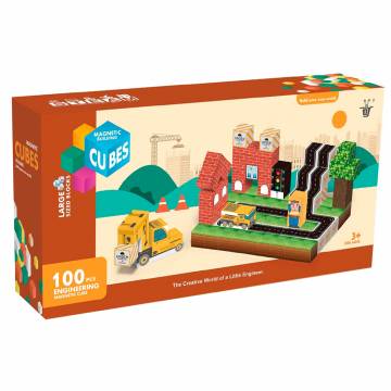 Конструктор My World Магнітні блоки Місто 100 деталей (CJ-4515482)