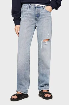 Женские голубые джинсы CLASSIC STRAIGHT RW ASH WRN Голубой 25-32 Tommy Hilfiger WW0WW41307