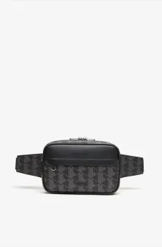 Мужская черная сумка Monogram Черный ONESIZE Lacoste NH4004LXH45
