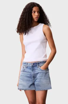 Женская белая майка A - WOVEN Белый M Calvin Klein Jeans LV047C201G